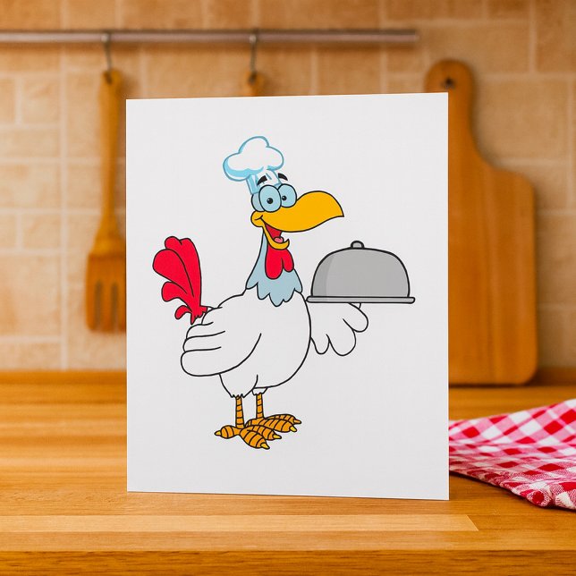 Invitation Coq servant de la nourriture (Créateur téléchargé)