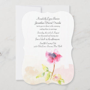 Invitation Coquelicot Rouge