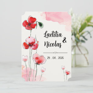 Invitation "Coquelicots"