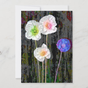 INVITATION COQUELICOTS BLANCS