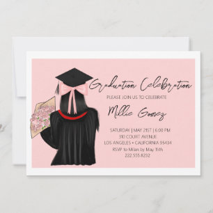 Invitation Coquette coiffeuse noire