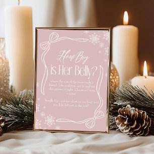 Invitation Coquette d'hiver rose Quelle est la taille de son