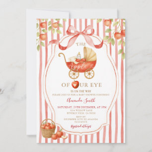 Invitation Coquette En vichy Pomme de notre Baby shower ocula