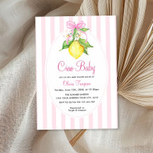 Coquette Lemon Rose Ciao Baby Shower