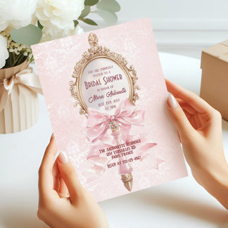 Invitation Coquette Marie Antoinette Rococo Fête des mariées