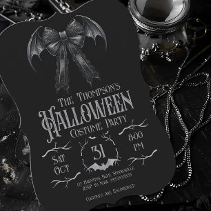 Invitation Coquette sombre gothique Halloween Costume Cool
