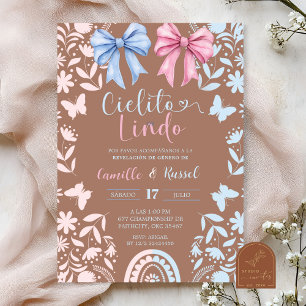 Invitation Coquette Talavera Cielito Lindo Bleu et Rose