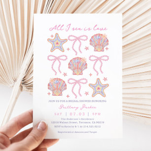 Invitation Coquillages Tout Ce Que Je Mer Est Amoureux Fête d