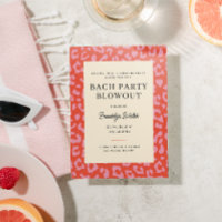Coral et Poster de animal rose Bachelorette Party
