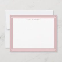 Coral Frame Note Card