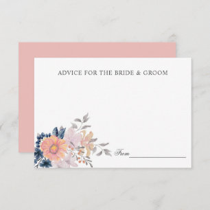 Invitation Coral & Navy Flowers Mariage Conseils ou recette I
