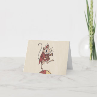 Invitation Coraline circus mice card