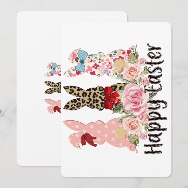 Invitation corde de Pâques (Devant / Derrière)