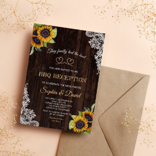 Invitation Corde en dentelle vintage Nous avons noué le nœud 