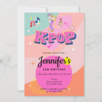 Coréen Pop Music Star K Pop Thème Anniversaire