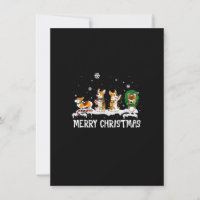 Corgi Père Noël Arbre de Noël Lumières Décor Drôle