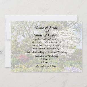 Invitation Cornouiller devant les fournitures de mariage de l