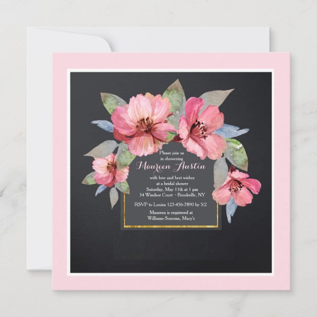 Invitation Cornouiller Rose (Devant)