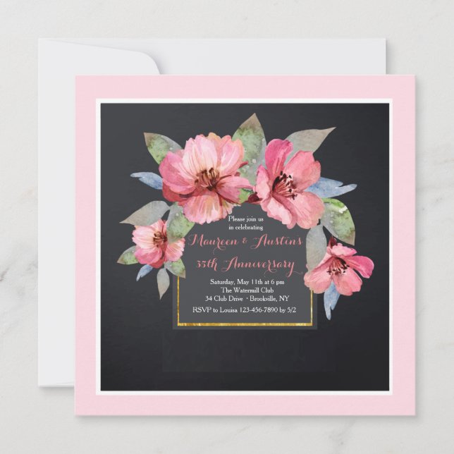 Invitation Cornouiller Rose (Devant)