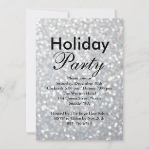 Invitation corporative Sparkly Silver