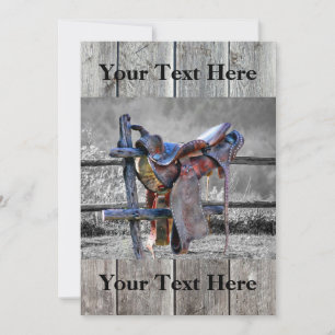 Invitation Corral Fence Western