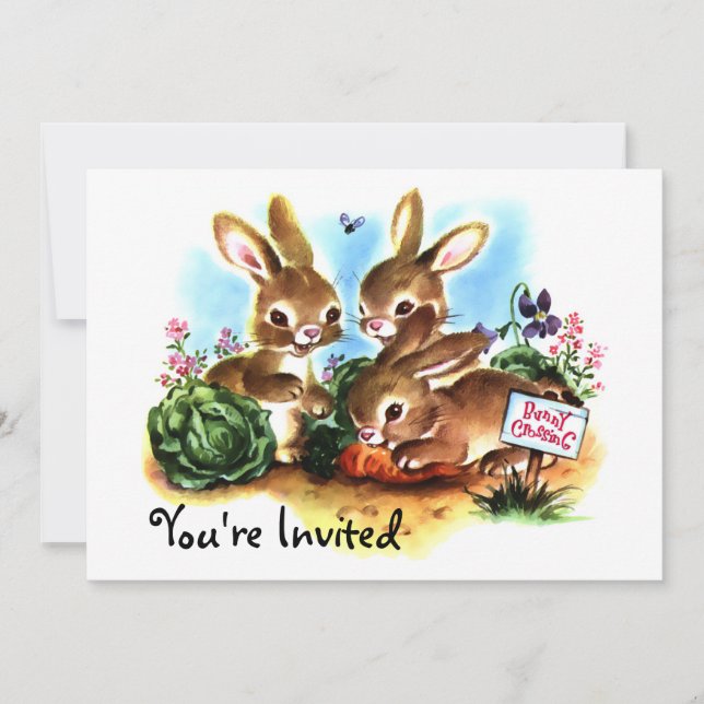 Invitation Correction de lapin (d) (Devant)