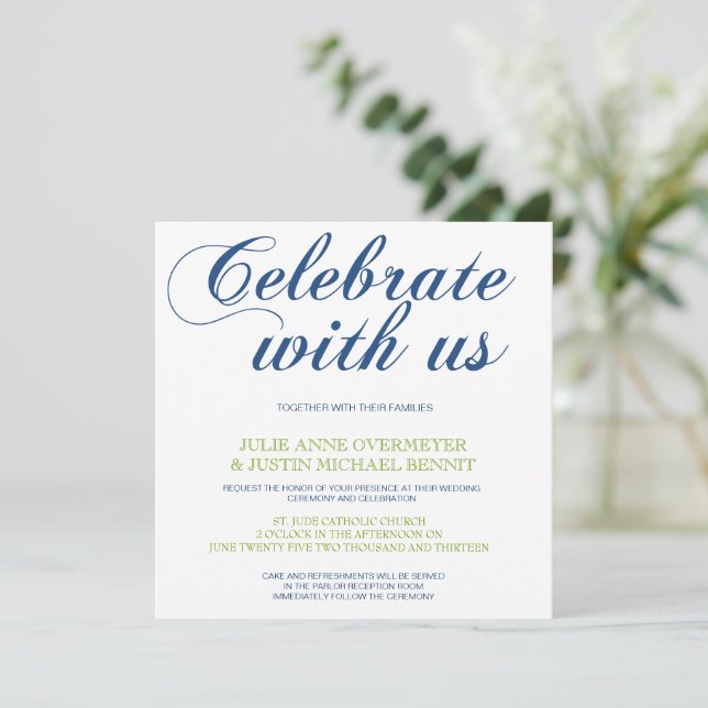 Invitation Corrin Calligraphie (Debout devant)