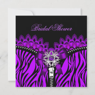 Invitation Corset en dentelle noire pour douche de mariage vi