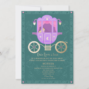 Invitation Corte Princess Car Fairytale Anniversaire