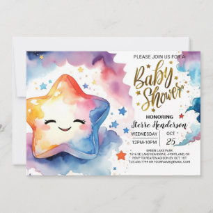 Invitation Cosmic Adventure Attend le Baby shower