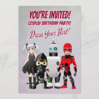 Cosplay Thème Anniversaire avec personnages