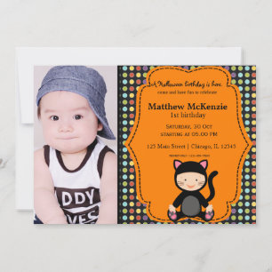 Invitation Costume d'anniversaire d'Halloween