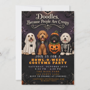 Invitation Costume de chien drôle pour soirée Halloween