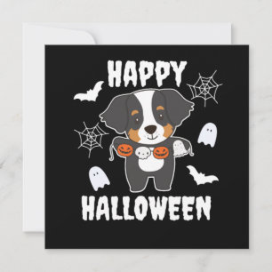 Invitation Costume de chien heureux d'Halloween pour chien de