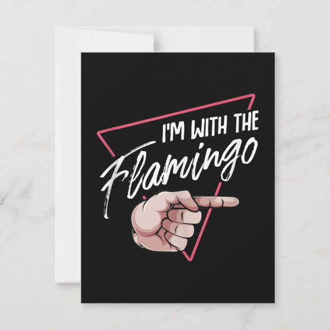 Invitation Costume de couple assorti Halloween Flamingo (Devant)