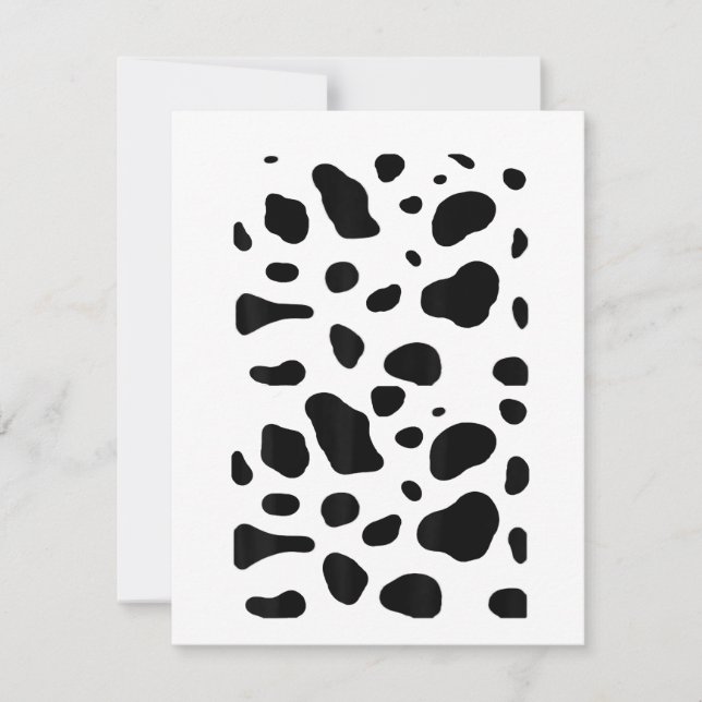 Invitation Costume de dalmatien drôle fait maison pour enfant (Devant)