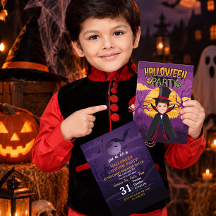 Invitation Costume de fête de photo personnalisée Halloween E