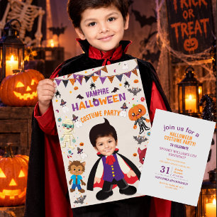 Invitation Costume de fête de photo personnalisée Halloween E