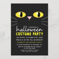 Costume de fête d'Halloween de chat noir