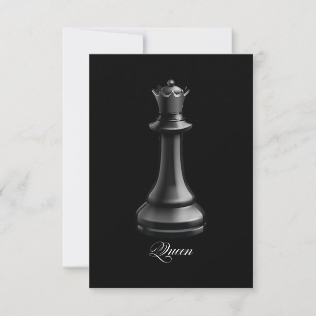 Invitation Costume de pièce d'échecs Reine pour Halloween Ama (Devant)