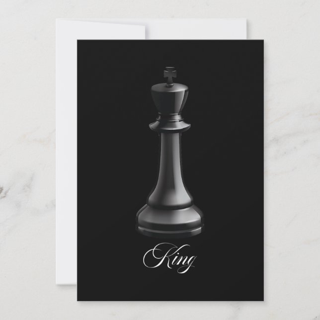 Invitation Costume de pièce d'échecs roi pour Halloween amate (Devant)