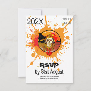 Invitation Costume de Soldat Zombie pour Soirée Halloween RSV