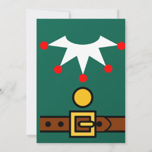 Invitation Costume d'elfe de Noël pour femmes, enfants, fille