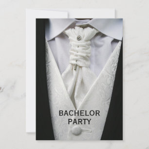 Invitation Costume Elégant pour Homme Enterrement de Vie de G