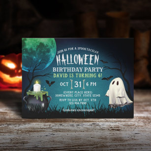 Invitation Costume enfant Halloween fête d'anniversaire