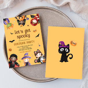 Invitation Costume enfant Halloween Party Mignonne Éffrayant