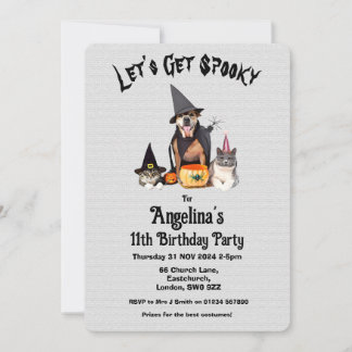 Invitation Costume enfant personnalisable Anniversaire