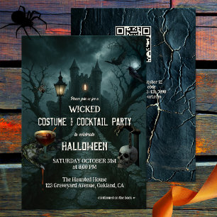 Invitation Costume et Cocktail de la fête d'Halloween