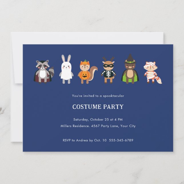 INVITATION COSTUME HALLOWEEN PARTY (Devant)
