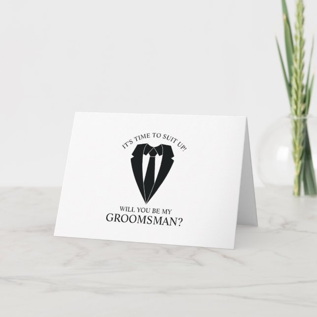 Invitation Costume Mariage noir - Proposition de fabricant de (Devant)